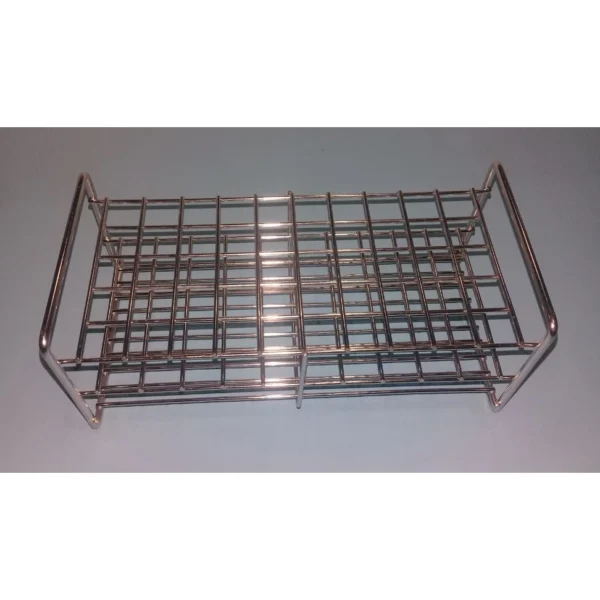 Rak Test Tube Stainless, Lobang OD 16mm x 50 lubang IMPOR